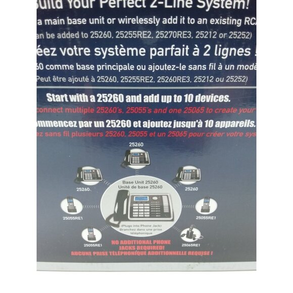 RCA Business Phone 2 Line Corded Full Duplex TC25260 Speakerphone Call Waiting - Picture 13 of 16